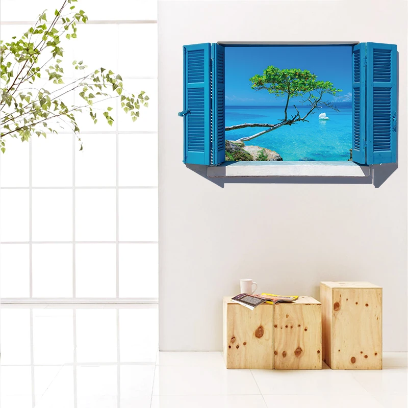 

Creative Flower and sky Wall Stickers Decorative Sticker Home Decor Kids Room Nature Decor Waterproof Wall Art Decal