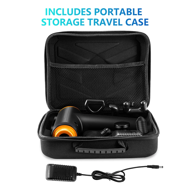 

24V Massage Gun Portable Deep Tissue Muscle Massager Rechargeable Body Back Neck Pain Relief