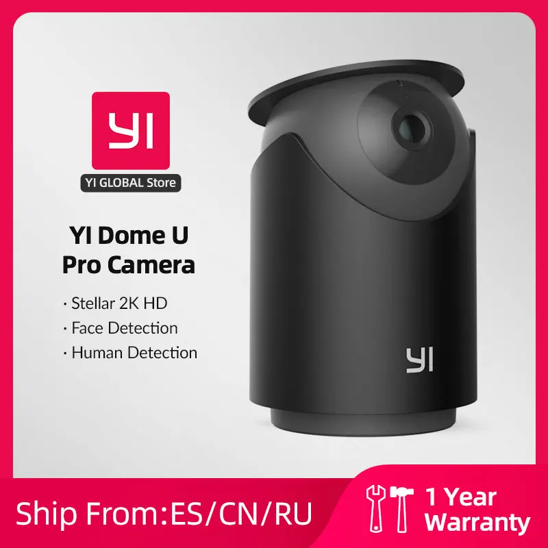 

NEW YI Dome U Pro Security Camera 2K HD IP Cam Pan & Tilt With Wifi 360° Auto Cruise Home Human & Pet AI Voice