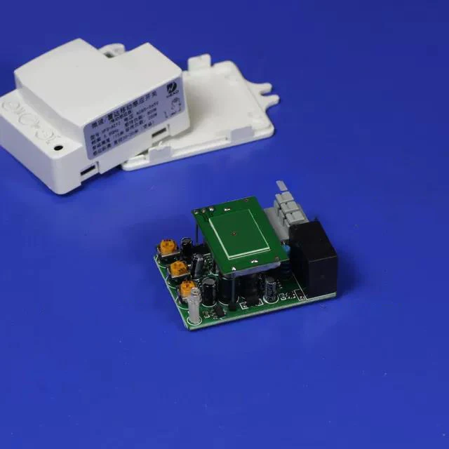 Radar Switch Sensor 20M human vehicle 5.8G Microwave Light Sensing Distance Time adjustable motion sensing switch range sensor
