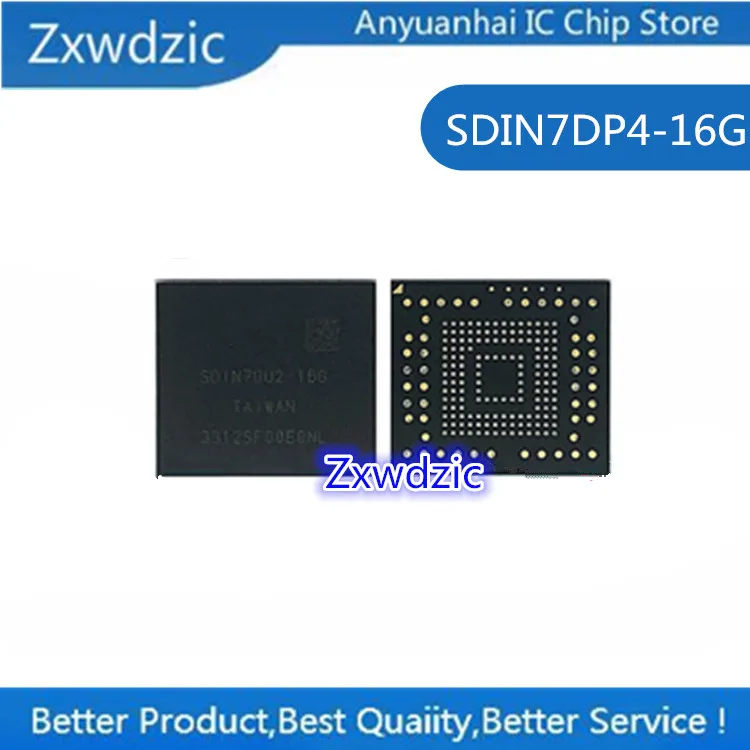

1pcs 100% new original SDIN7DP4-16G BGA EMMC Memory chip SDIN7DP4 16G