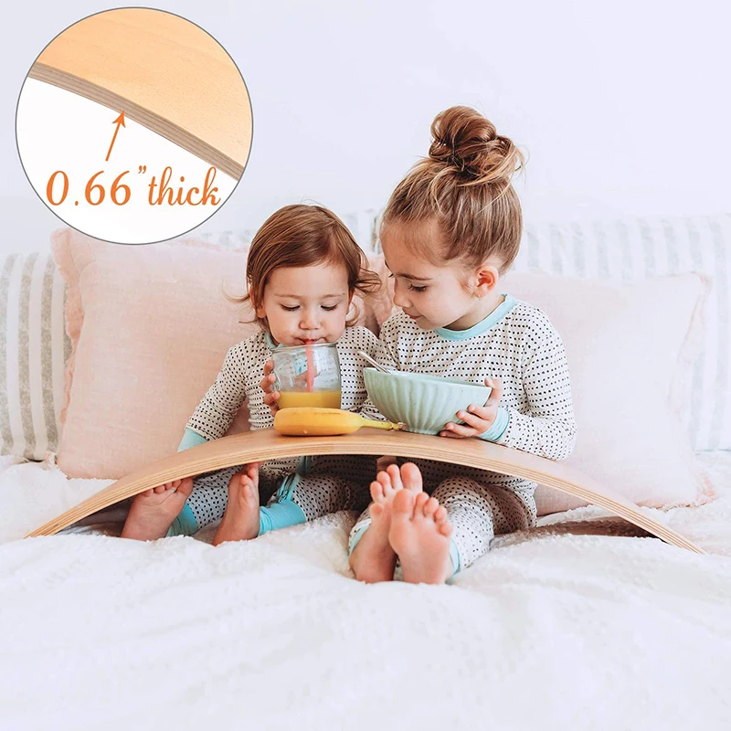 Доска для занятий йогой и фитнесом с изогнутыми качели деревянная доска