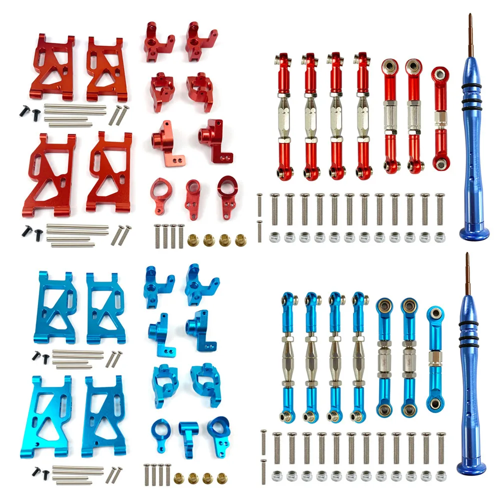

Обновленный комплект металлических деталей для WLtoys 1:14 144001 RC автомобильный руль поворотный рычаг база C задний втулка сиденья тяга сервопри...