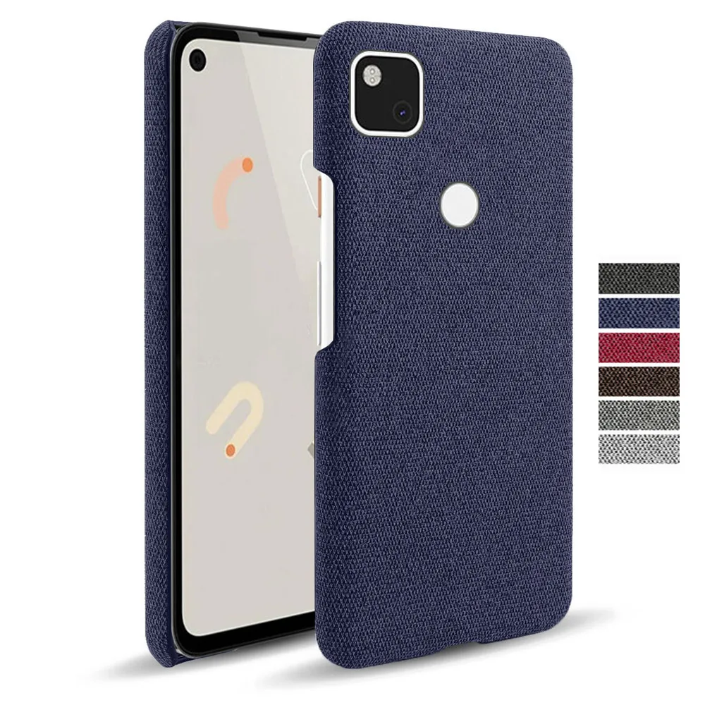 Ткань кожаный чехол на для Google Pixel 4A 4G 4 3A 3 2 XL pixel4a 5G тонкий ТКАННАЯ ретро жесткий из