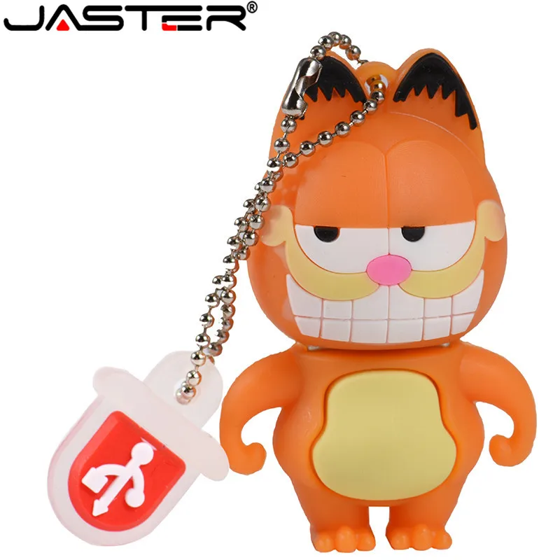 Портативная USB флешка JASTER внешняя карта памяти с изображением мультяшного кота