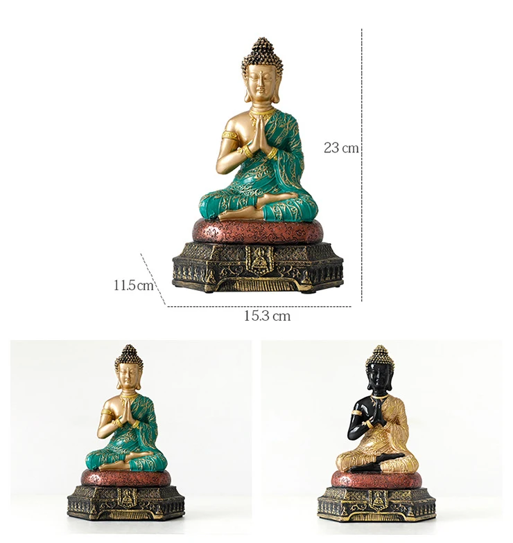 Статуи Будды из таиланда для сада офиса домашнего декора настольное украшение