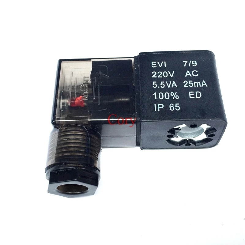1PC For 4V210-06/08 4V220-06/08 4V230C 2P025-06/08 2V025-06/08 3V1-06 plug type DC 12V/24V AC 110V/220V valve solenoid coil |
