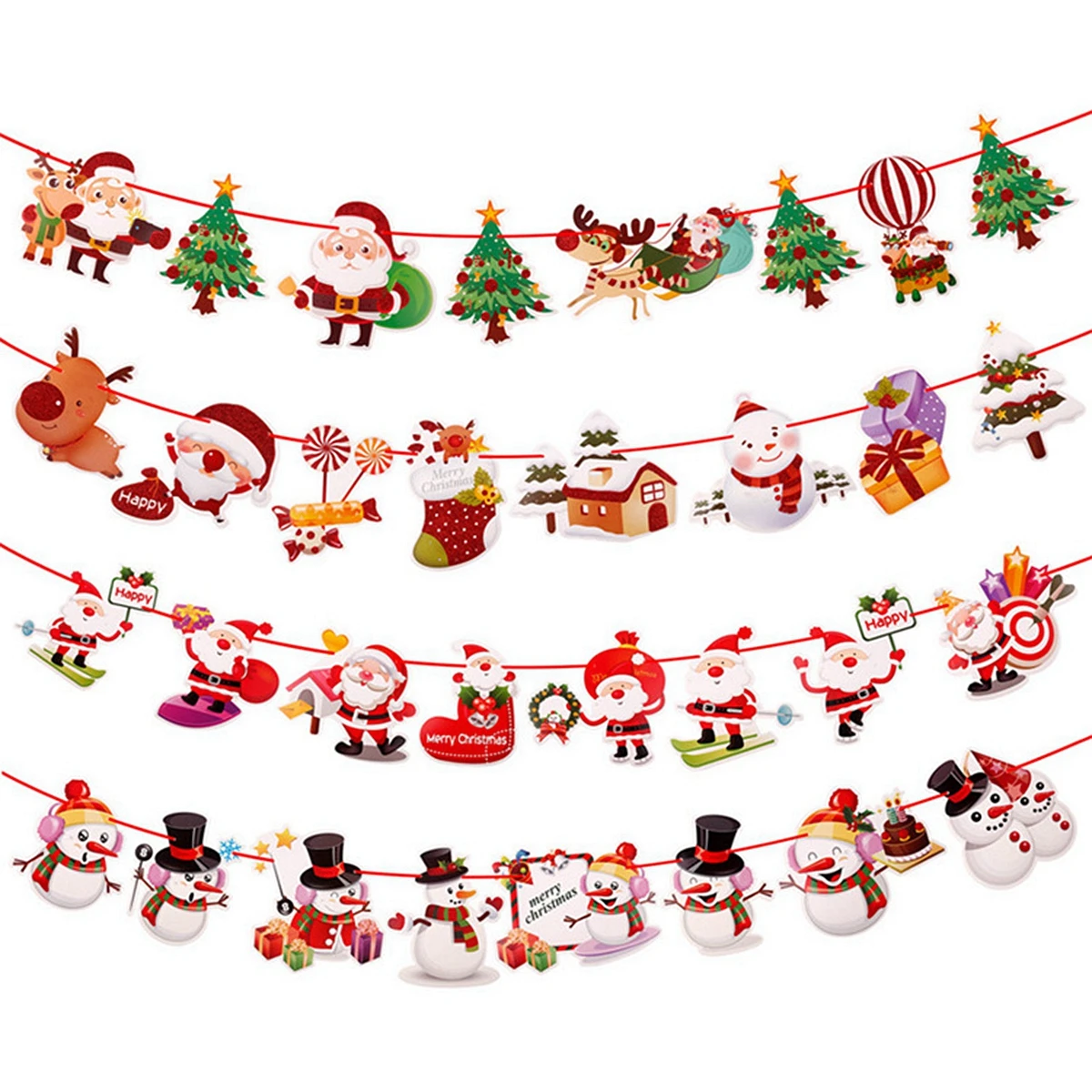 

Christmas Flag Banner Christmas Decorations For Home Christmas Hanging Drop Ornaments 2021Xmas Decor New Year 2022