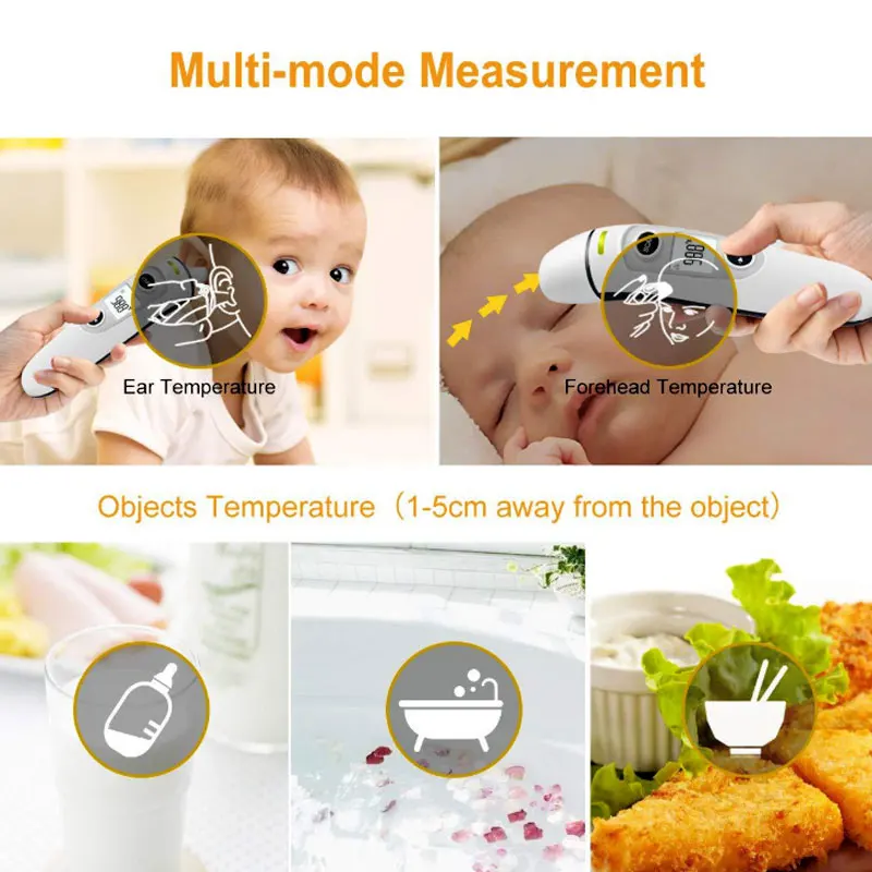 Новейший Детский термометр Инфракрасный цифровой ЖК дисплей измерение тела лоб