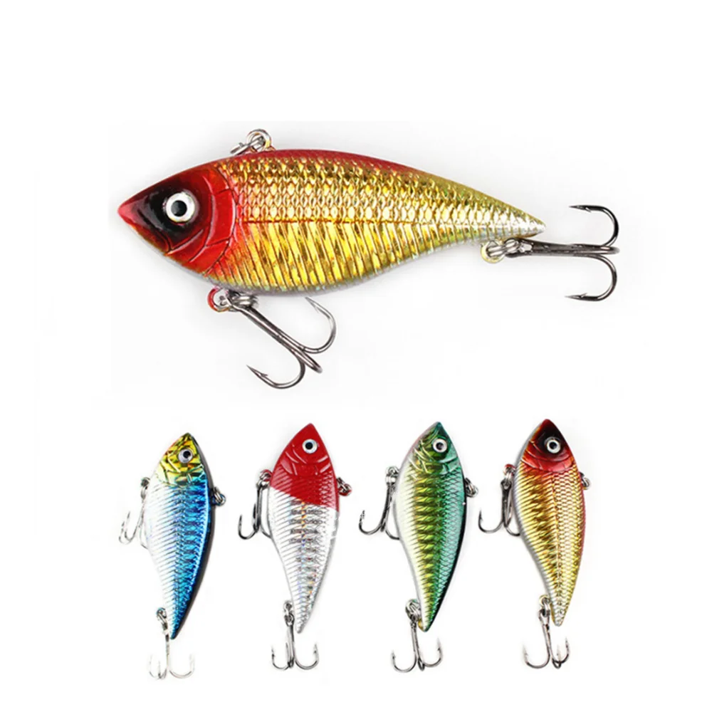 

4pcs 7cm 11g Fishing Lure Wobblers Jerkbait Vibe Vib Bionic Fake Fish Luya Bait Artificial Set for Bass Goods Tackle Accessories