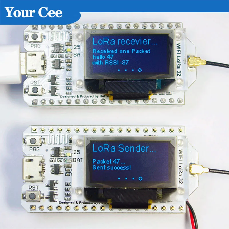 Синяя плата для разработки Интернета SX1278 LoRa ESP32 0 96 дюйма OLED дисплей BLE WIFI Lora Kit 32