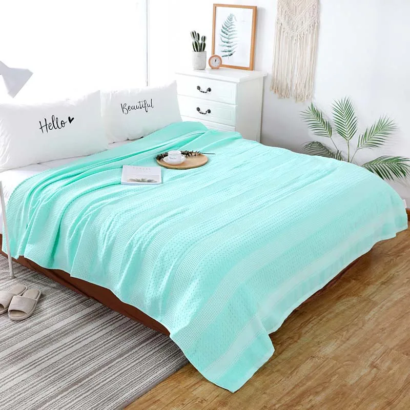 Летнее Хлопковое одеяло в стиле ретро из ниток банное полотенце покрывало для