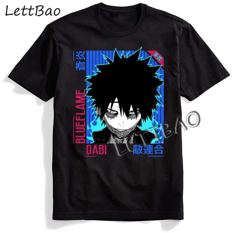 

Vintage T-Shirts O Neck Short Sleeve 2021 New Man T Shirt Tees My Hero Academia Anime Summer Men's T-shirt Tops Polyester