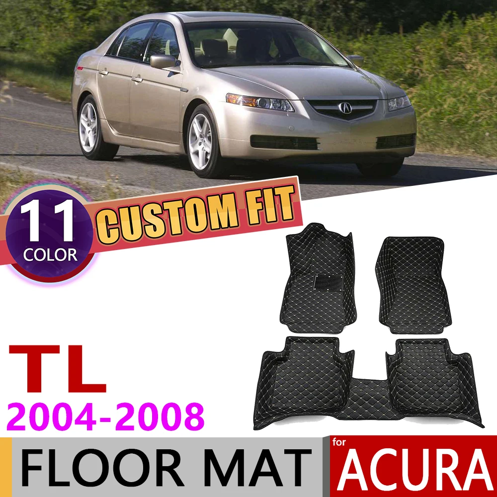 Кожаные автомобильные коврики на заказ для Acura TL UA6 UA7 5 мест 2004~ 2008 водонепроницаемые автомобильные коврики для ног аксессуары с покрытием 2005 2006 2007