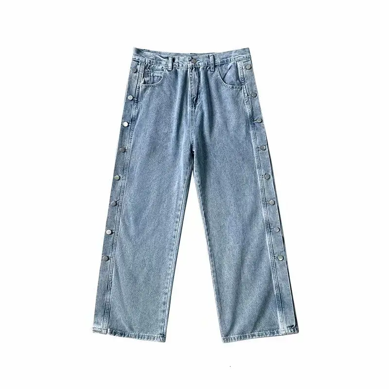 

2020 Autumn And Winter New Youth Popular Men's Solid Color Loose Jeans Fashion Casual All-match Straight-leg Pants M-2XL
