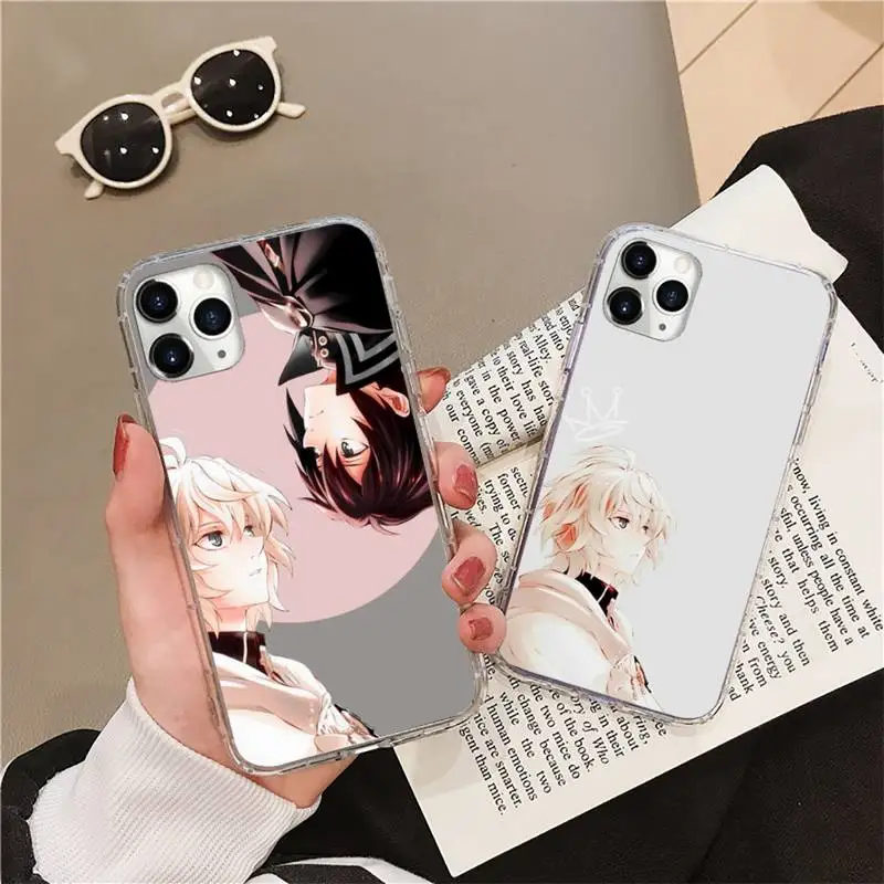 

Owari no seraph mikaela anime Phone Case for iPhone 11 12 13 mini pro XS MAX 8 7 6 6S Plus X 5S SE 2020 XR funda cover coque