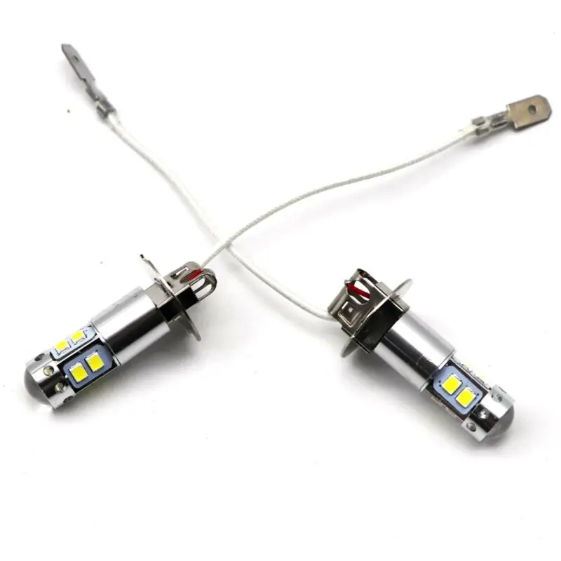

100W Fog Lights 2 Pcs 4300K DC 12V-24V Driving Bulb H3 High Power Yellow