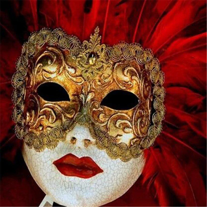 Полный Круглый Алмаз Вышивка маска женская Алмазная мозаика картина Сделай Сам 5D