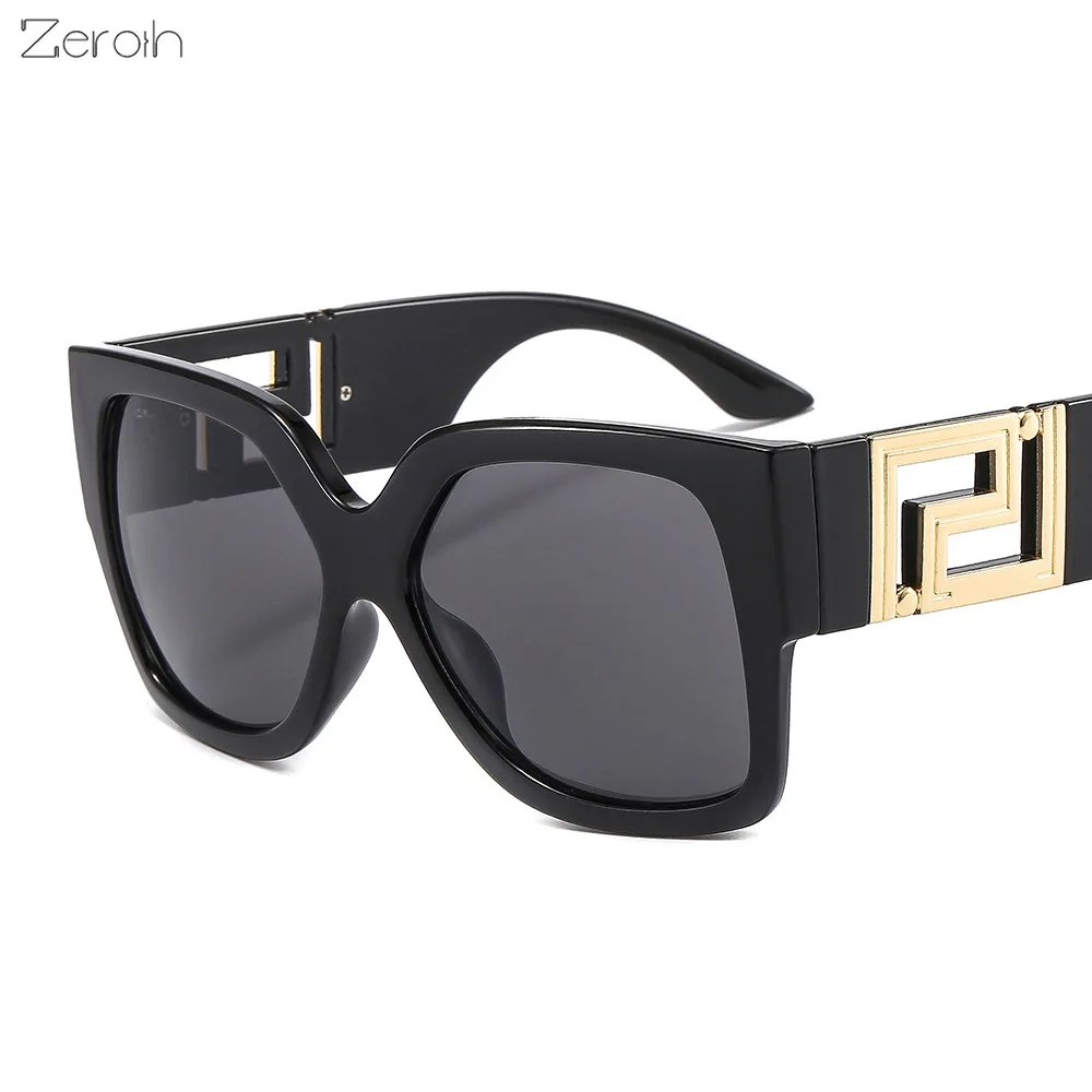 

Fashion Square Sunglasses Women Large Frame Glasses Retro Sunglass Men Luxury Brand Design Eyewear UV400 Sun Glass Black Shades
