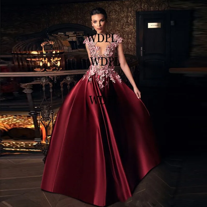 Сексуальное глубокое платье для выпускного вечера es vestido formatura бургундское платье для выпускного вечера ТРАПЕЦИЕВИДНОЕ винтажное длинное вечернее аппликация для выпускных платьев на заказ