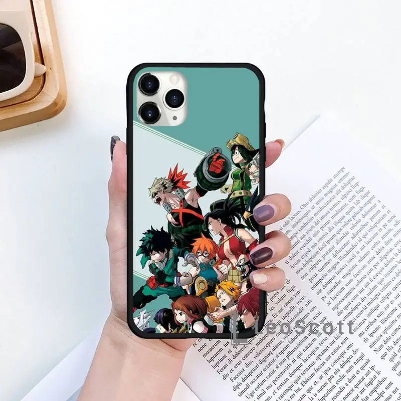 

Anime My Hero Academia deku bakugou Phone Case for iPhone 11 12 mini pro XS MAX 8 7 6 6S Plus X 5S SE 2020 XR