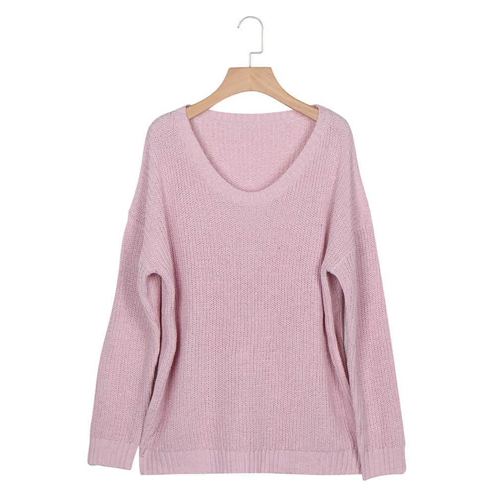 

Women Sweaters and Pullovers Plus Size Oversized Sweater O-Neck Computer Knitted Casual Girls Clothing 2018 Knitted Korean