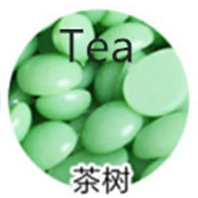 Tea Профессиональный безболезненный твердый воск, бобы, воск для депиляции, горячая пленка, воск для восковой депиляции для мужчин и женщин, эпилятор для удаления волос, красота тела - Цвет: Tea