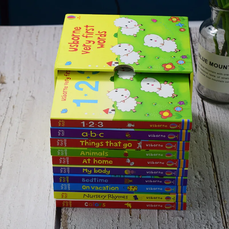 

10 Books/Set Very First Words English Educational Picture Books Children Kids Early Enlightenment Reading Story Book