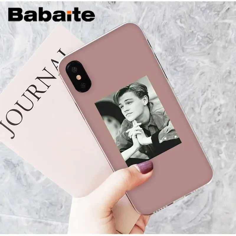 Babaite dicaprio leo young leonardo Новинка чехол для телефона Fundas чехол для iPhone8 7 6 6S Plus X XSMAX 5 5S SE XR 11 11pro 11promax