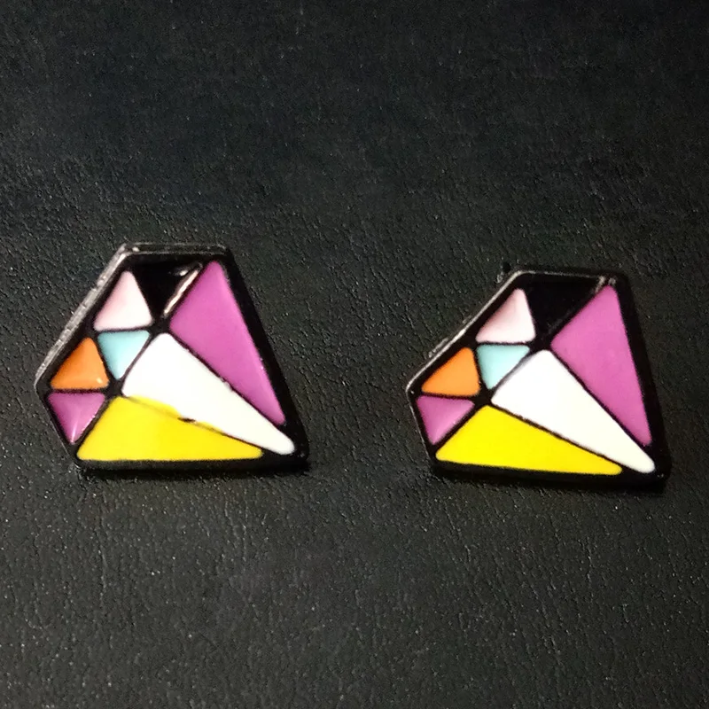 Простые геометрические серьги в Корейском стиле новый темперамент женская мода