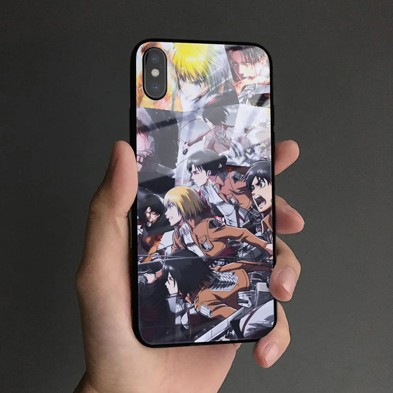 Сапоги для косплея Shingeki no Kyojin Аниме коллажей мягкий силиконовый стекло чехол