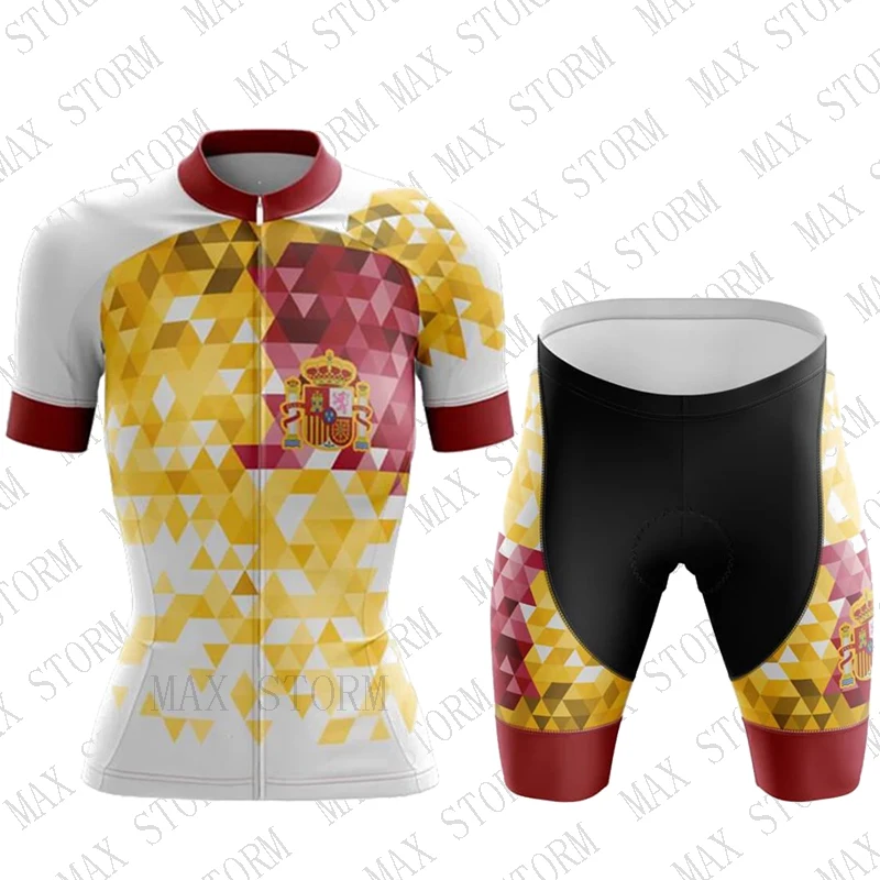 2020 женские Джерси для команды Испании/комплекты велоспорта индивидуальные