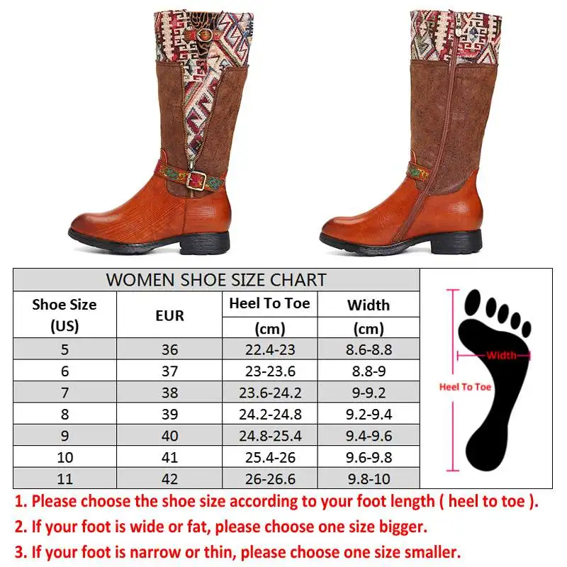 SOCOFY Botas mujer; ботинки из натуральной кожи с квадратным узором; ботинки до середины икры на мягкой плоской подошве; обувь на каблуке; женская зимняя обувь