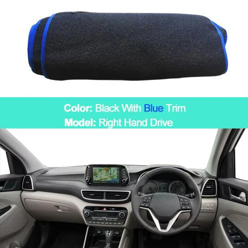 Фиолетовый Крышка приборной панели автомобиля для hyundai Tucson LHD RHD с динамиком пылезащитный коврик для приборной панели Защита от солнца - Название цвета: Фиолетовый