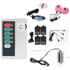 SM сильный электрошок анальный вагинальная пробка прыгающие яйца Электро Стимуляции накладки на соски БДСМ секс медицинская тема Женский мастурбатор