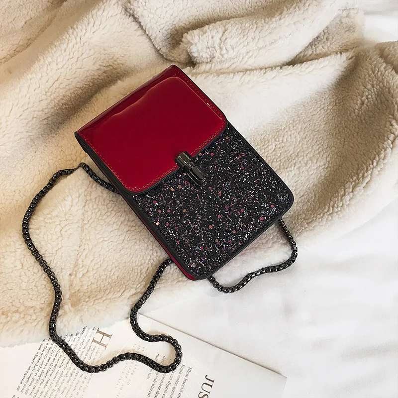 Женская маленькая Наплечная Сумка для мобильного телефона сумка Дамская