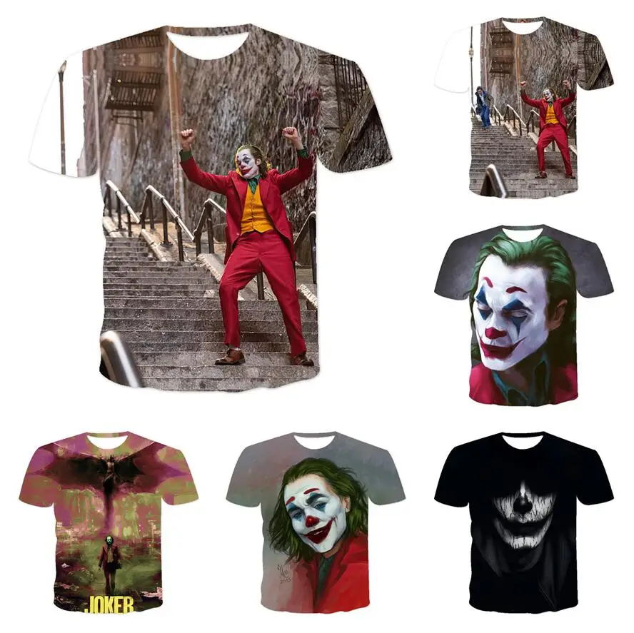 

Home Men's T-shirt Camiseta O-neck Punk Style Hip Hop Gothic Clown Fashion Men's Wear Short Sleeve Xxs-6xl