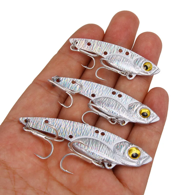 

5Colors 3D Eyes Metal Vib Blade Lure 7.5/13/18g Sinking Vibration Baits Artificial Vibe for Bass Pike Perch Fishing