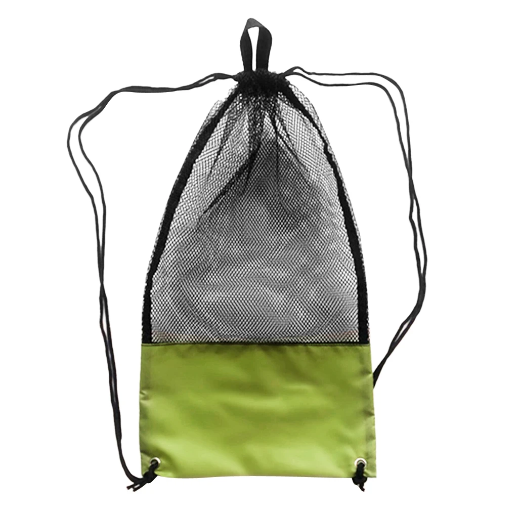 

Large Drawstring Mesh Carry Gear Bag For Scuba Diving Swim Fins 19" X 10.6"