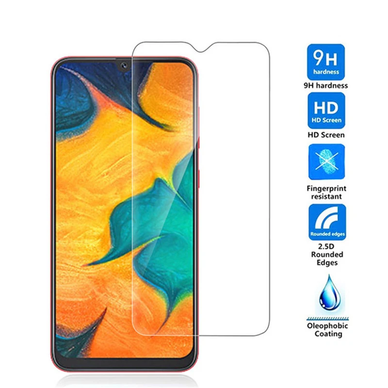 Жесткое закаленное стекло для Galaxy a50 a60 a70 a80 a90 9H HD Защитная пленка экрана Samsung a10 20 30
