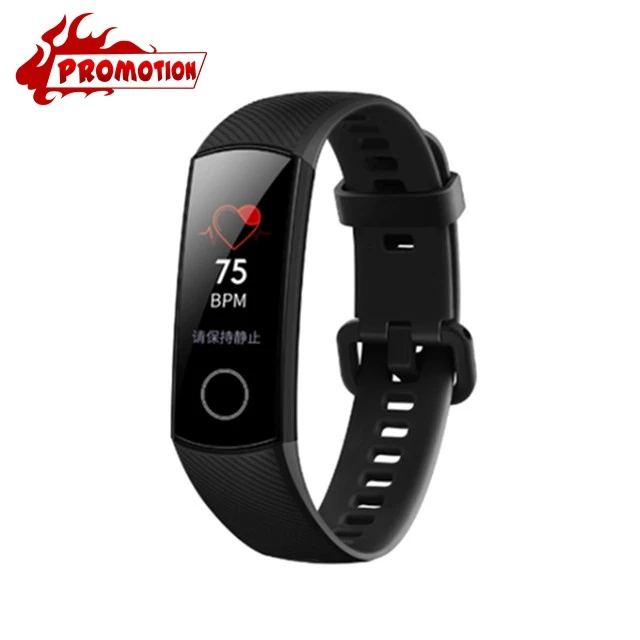 Promotion Black Смарт-браслет huawei Honor Band 4 0,9" Amoled цветной сенсорный дисплей для плавания Honor Band 5i Кнопка сердечного ритма сна - Цвет: Promotion Black