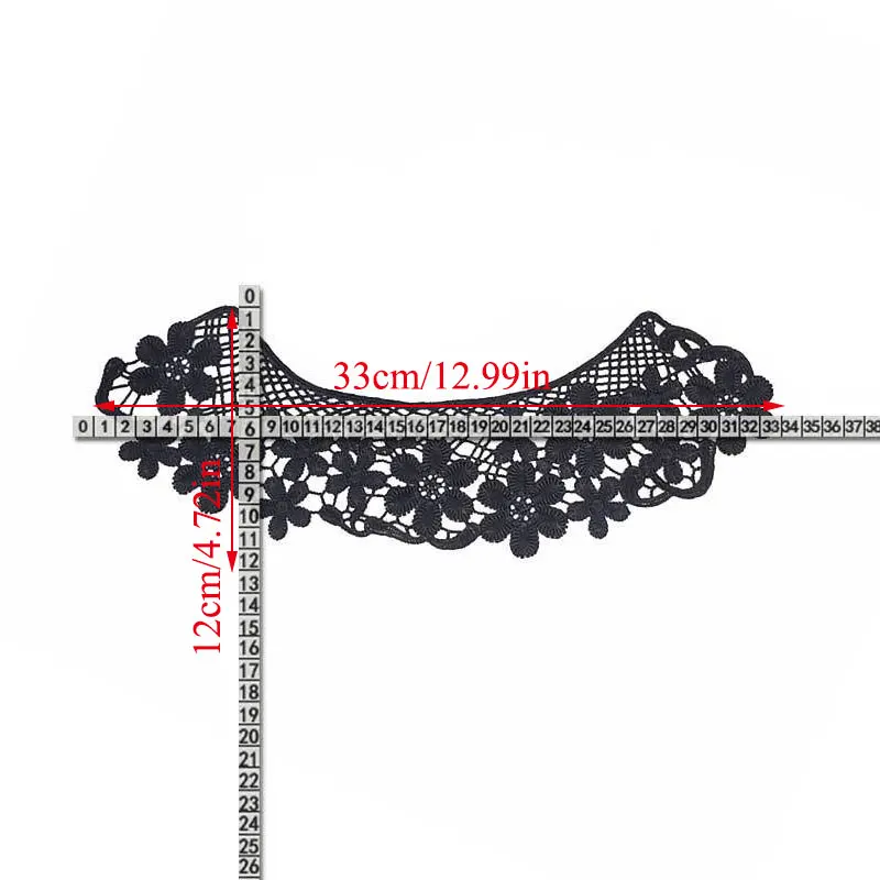 Кружевной тканевый воротник на шею искусственный аппликация вырез сделай сам