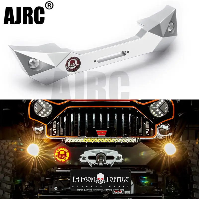 MS 1:10 IM FBOM TOPFIRE Predator II JEEP Wrangler AXIAL SCX10 модифицированный передний бампер|Детали и