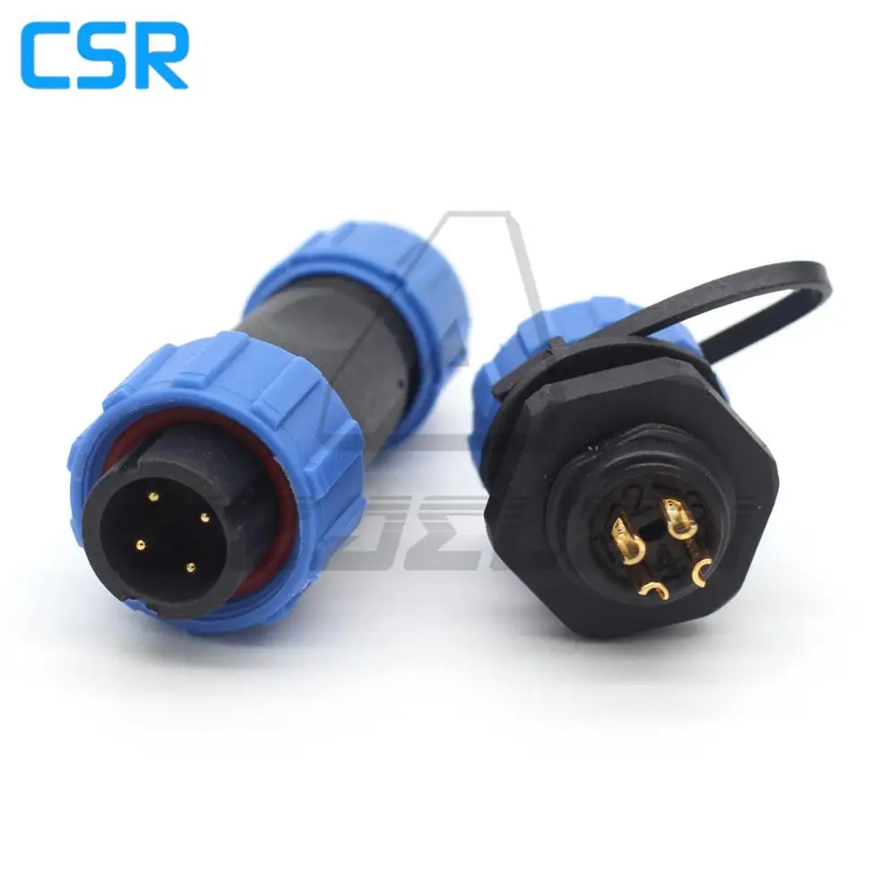 SP13 4 контактный водонепроницаемый и пыленепроницаемый авиационный разъем IP68