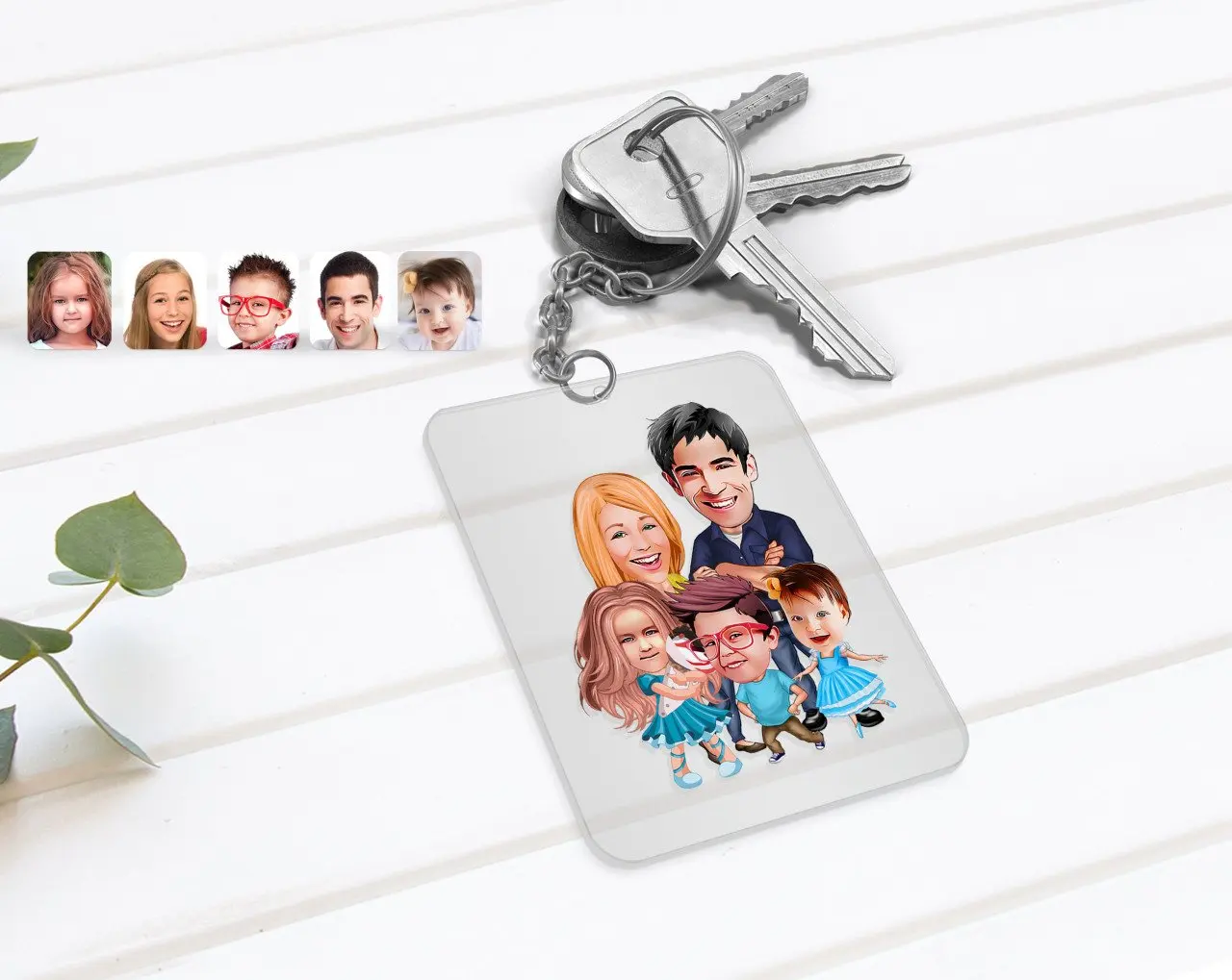 

Персонализированная семейная карикатура из прозрачного оргстекла