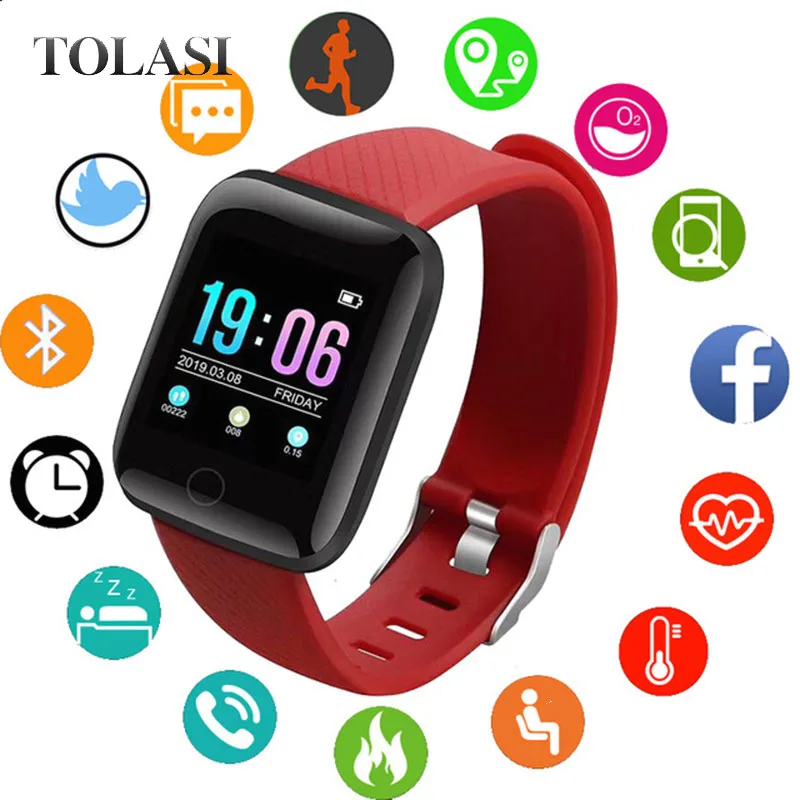 Новинка 2019 мужской и женский спортивный смарт браслет сердечный ритм кровяное