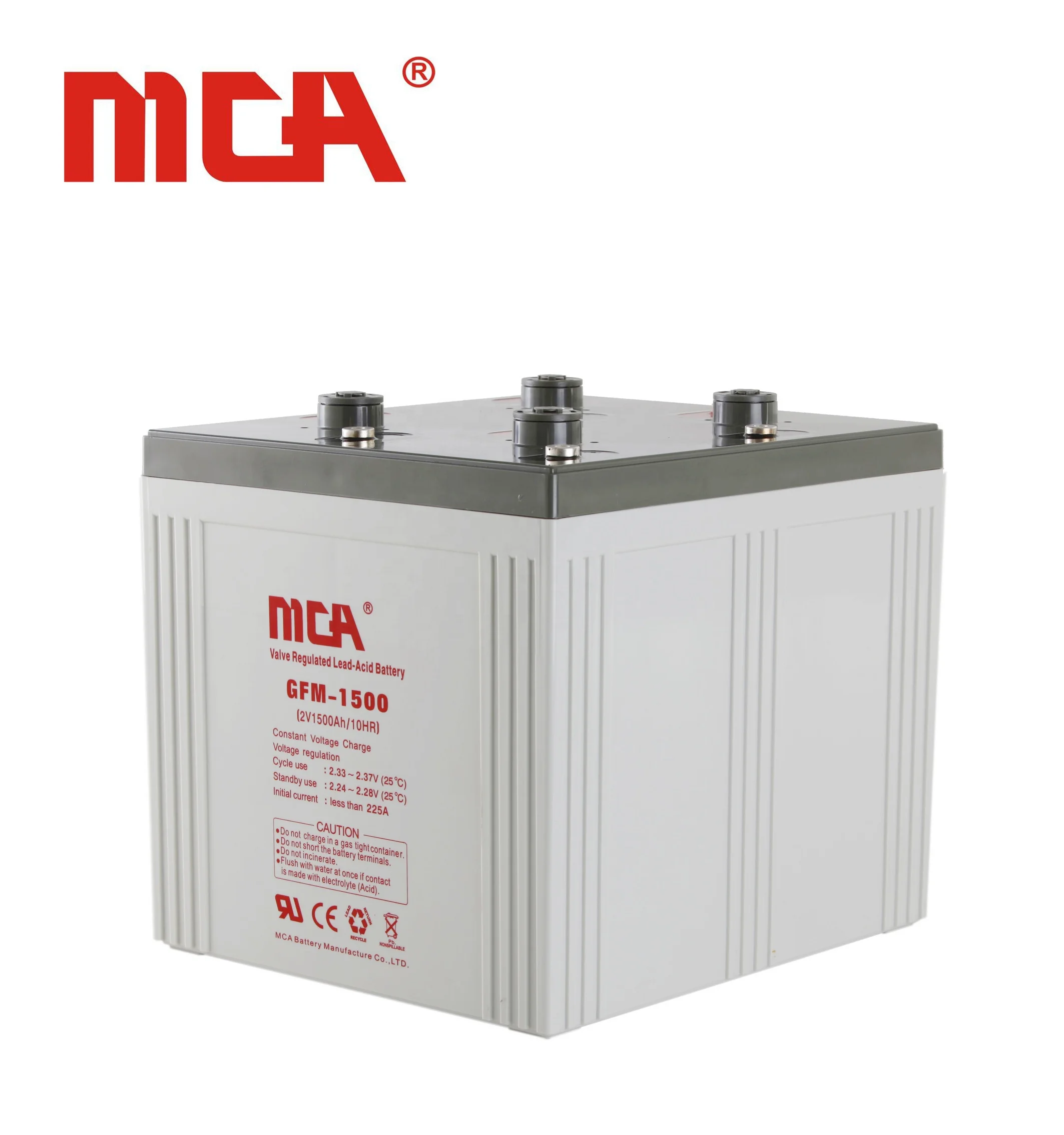 

High quality long life agm solar 2v 1000ah battery