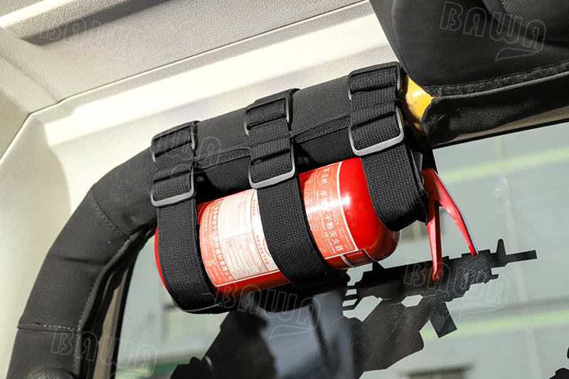 BAWA держатель для огнетушителя регулируемый ремень для крепления для Jeep Wrangler TJ JK JL 1997+ товары для салона автомобиля
