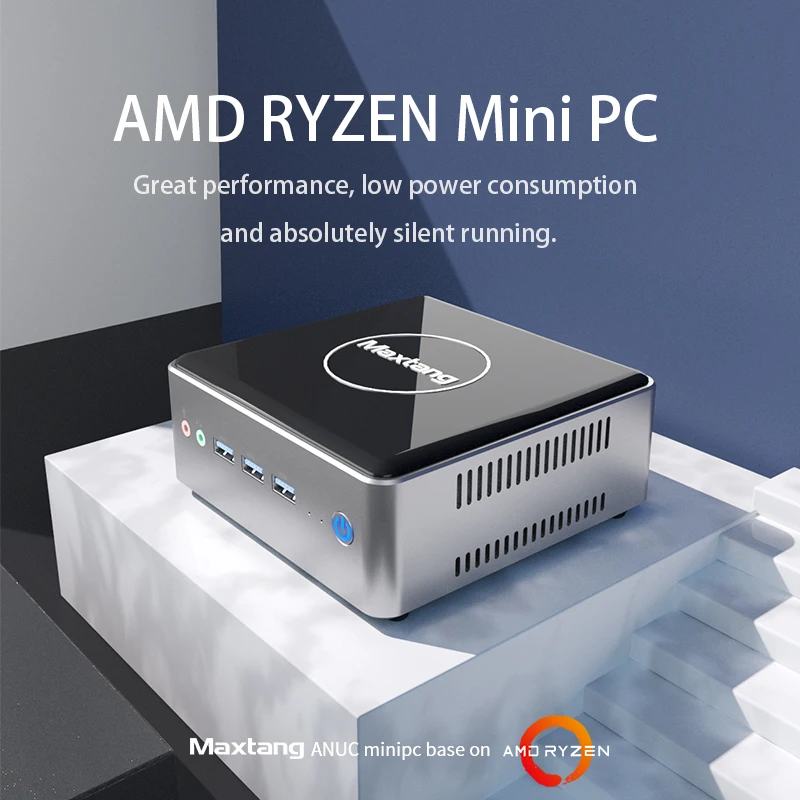Cheapest Mini PC AMD Ryzen 3020E Mini Gaming Computer, Dual DDR4 HDMI USB-C WiFi Bluetooth,4K SATA SSD Vega Graphic
