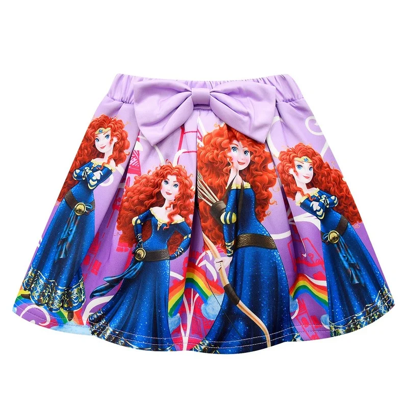 Новый костюм принцессы юбка косплей для девочек Мерида роскошный хэллоуина